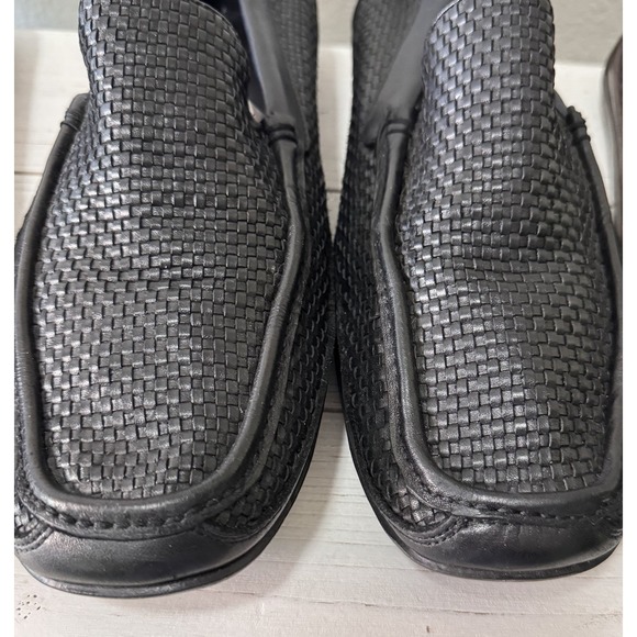 Lot Of 3 Tommy Bahama Naples Driver Woven Mens 11 Brown Black Leather Loafers - Picture 9 of 10